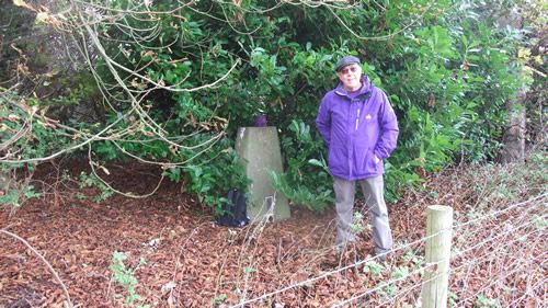 Posing by the trigpoint