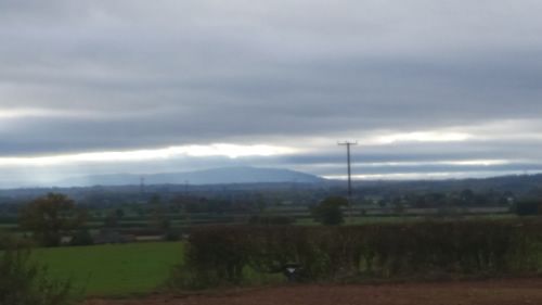 View of the Wrekin in the distance